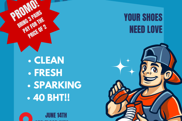 Blue Standout Shoes Cleaning Promo Poster (2)